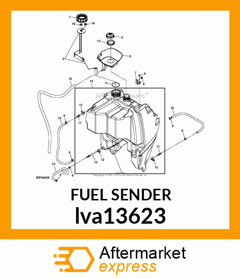 SENDER, FUEL lva13623