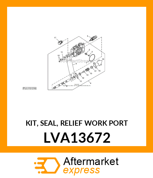 KIT, SEAL, RELIEF WORK PORT LVA13672