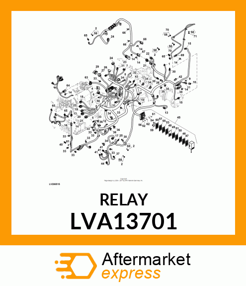 RELAY, 70A SEALED W/MOUNT BRACKET LVA13701
