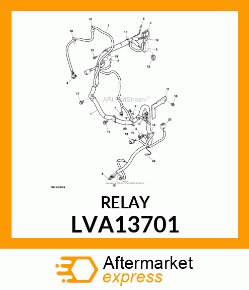 RELAY, 70A SEALED W/MOUNT BRACKET LVA13701