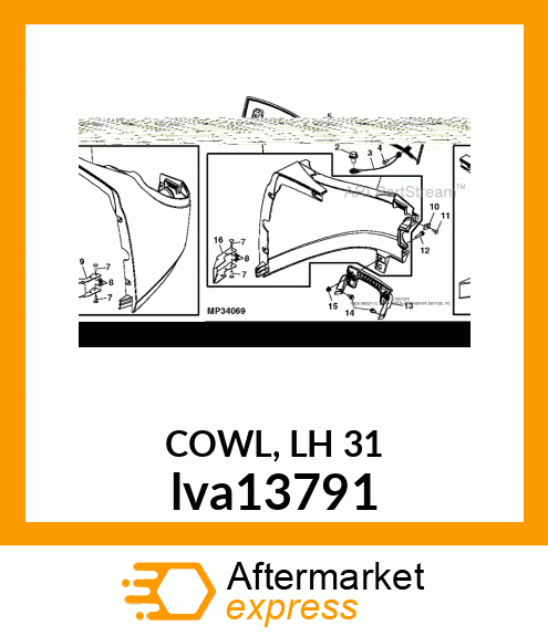 COWL, LH 31 lva13791