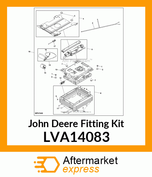 FITTING KIT, AIR TUBING LVA14083