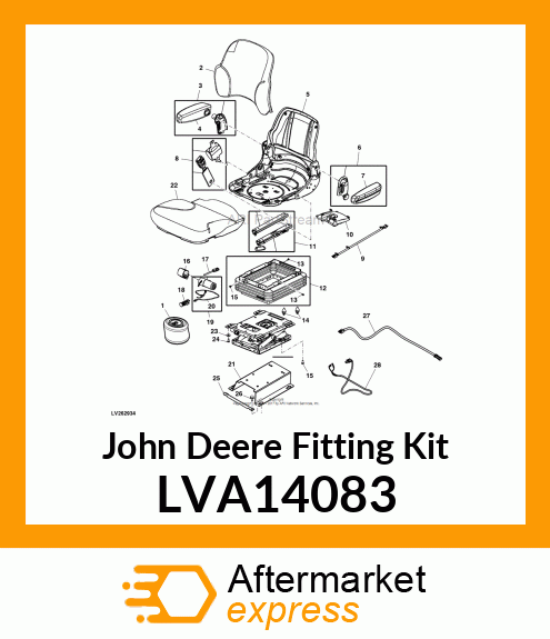 FITTING KIT, AIR TUBING LVA14083