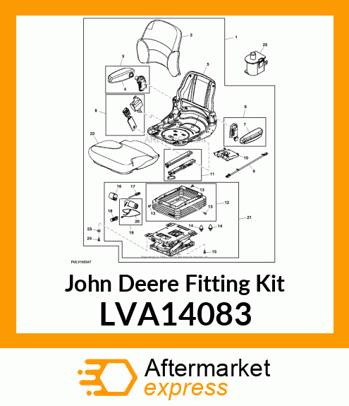 FITTING KIT, AIR TUBING LVA14083