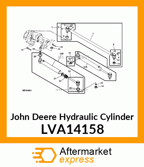 CYLINDER, STEER 45X22 (LG) LVA14158