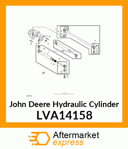 CYLINDER, STEER 45X22 (LG) LVA14158