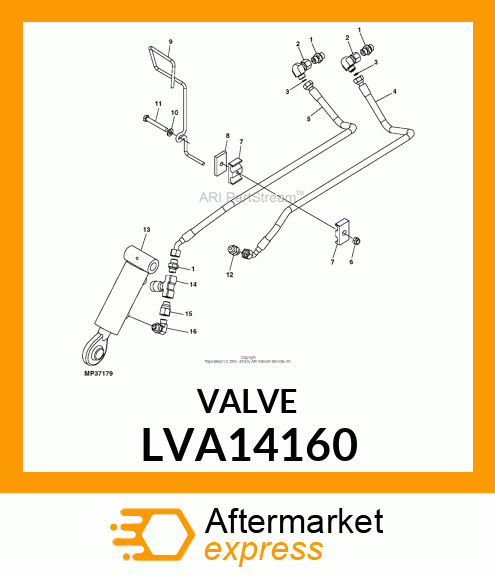 VALVE, HITCH CONTROL LVA14160