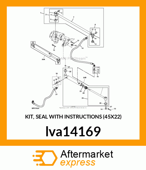 KIT, SEAL WITH INSTRUCTIONS (45X22) lva14169