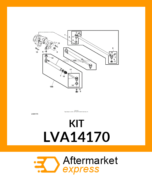 BOOT KIT, KIT, DUST BOOT LVA14170