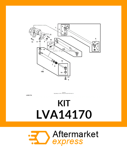 BOOT KIT, KIT, DUST BOOT LVA14170