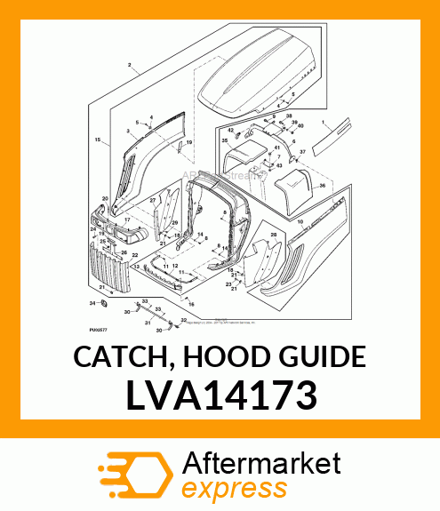 CATCH, HOOD GUIDE LVA14173