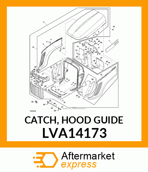 CATCH, HOOD GUIDE LVA14173