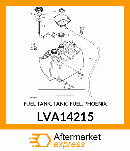 FUEL TANK, TANK, FUEL, PHOENIX LVA14215