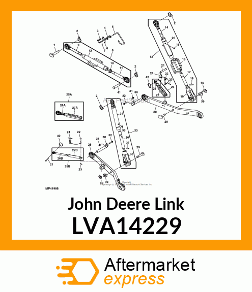 EYE BOLT , CENTER LINK LVA14229