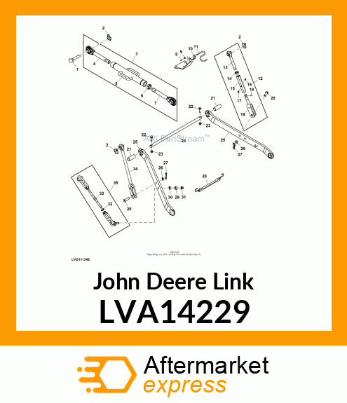 EYE BOLT , CENTER LINK LVA14229