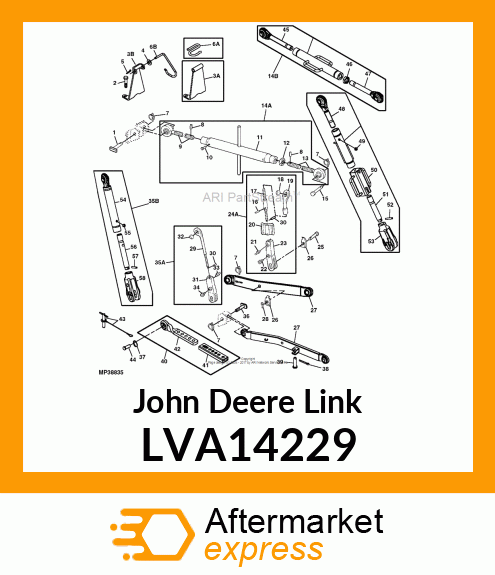 EYE BOLT , CENTER LINK LVA14229