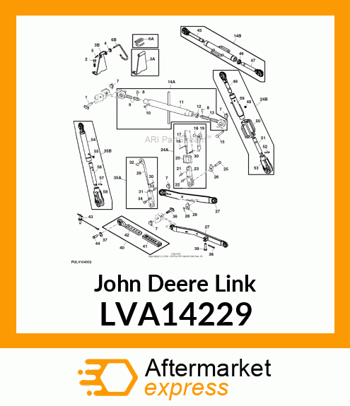 EYE BOLT , CENTER LINK LVA14229