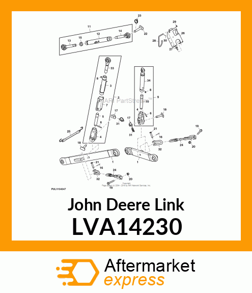 EYE BOLT , CENTER LINK LVA14230