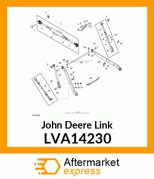 EYE BOLT , CENTER LINK LVA14230