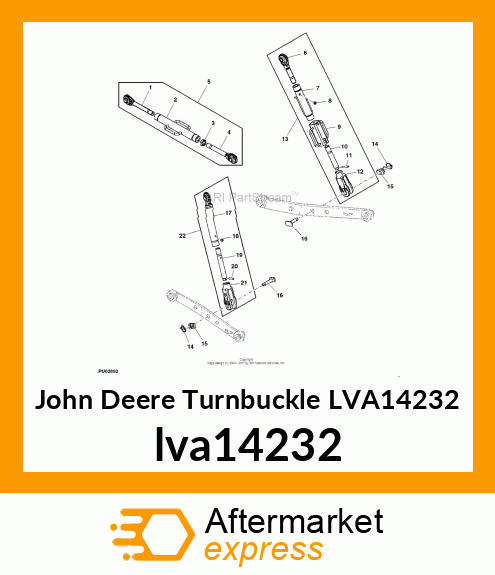 TUBE ASSY, RH LIFT LINK lva14232