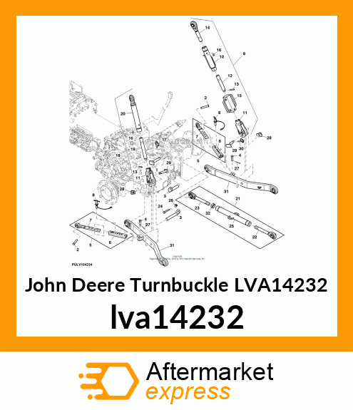 TUBE ASSY, RH LIFT LINK lva14232