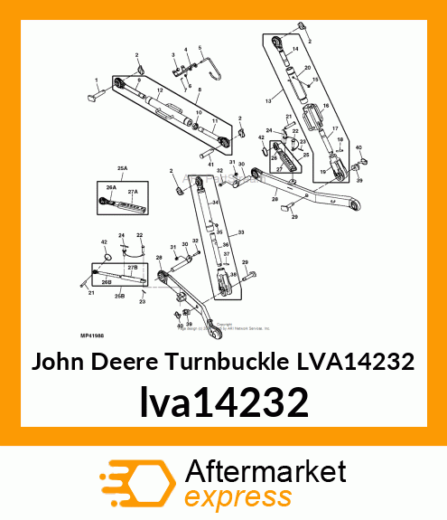 TUBE ASSY, RH LIFT LINK lva14232