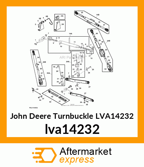 TUBE ASSY, RH LIFT LINK lva14232