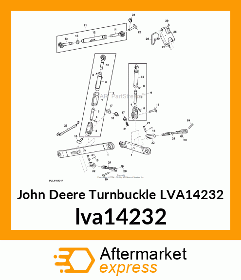 TUBE ASSY, RH LIFT LINK lva14232