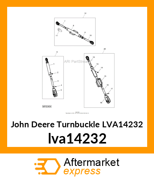 TUBE ASSY, RH LIFT LINK lva14232