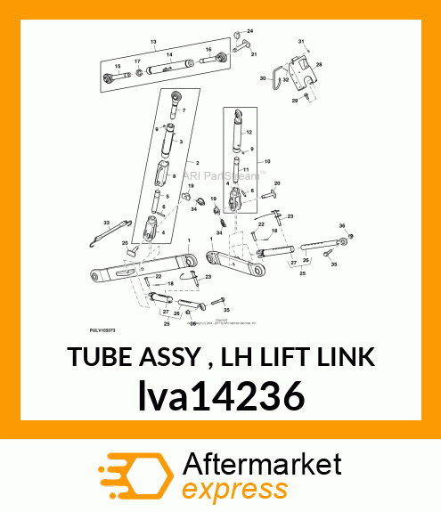 TUBE ASSY , LH LIFT LINK lva14236