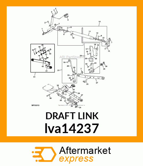 DRAFT ARM 4X20 lva14237