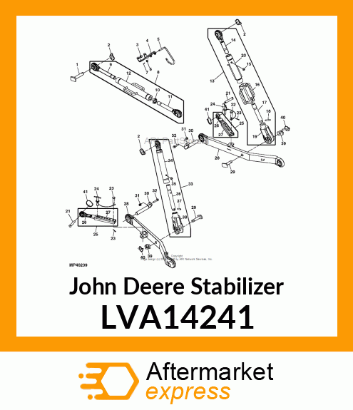 STABILIZER, SWAY BAR MALE LVA14241