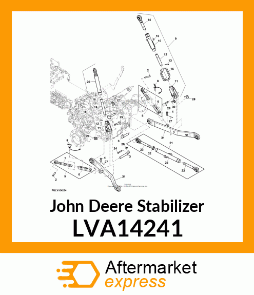 STABILIZER, SWAY BAR MALE LVA14241