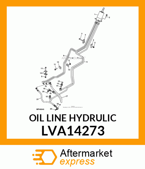 OIL LINE HYDRULIC LVA14273