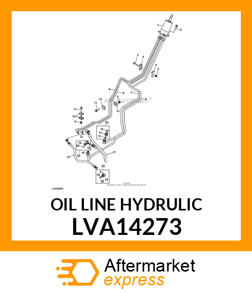 OIL LINE HYDRULIC LVA14273