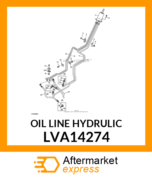 OIL LINE HYDRULIC LVA14274