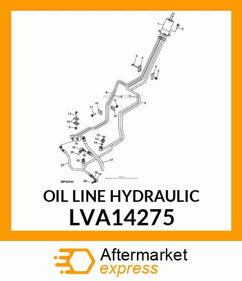 OIL LINE HYDRAULIC LVA14275