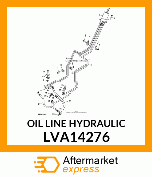 OIL LINE HYDRAULIC LVA14276