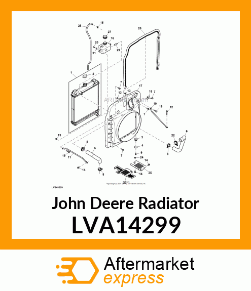 RADIATOR, SWEET SPOT LVA14299