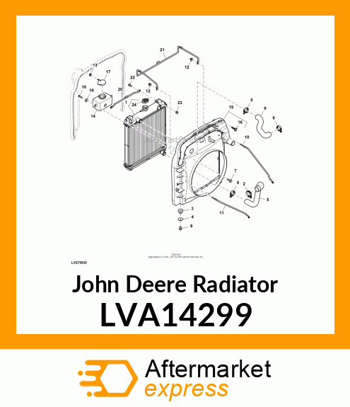 RADIATOR, SWEET SPOT LVA14299