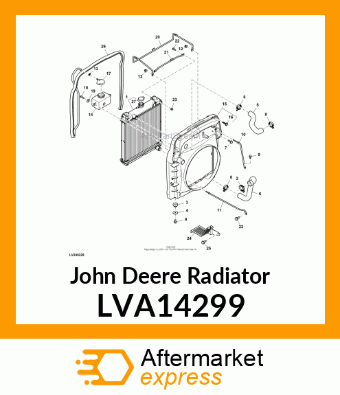 RADIATOR, SWEET SPOT LVA14299