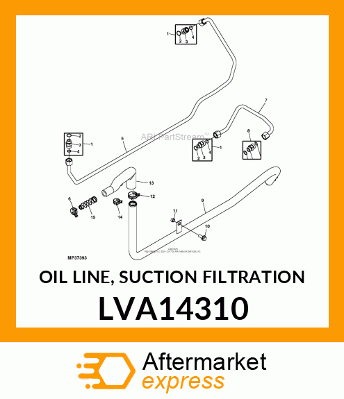 OIL LINE, SUCTION FILTRATION LVA14310