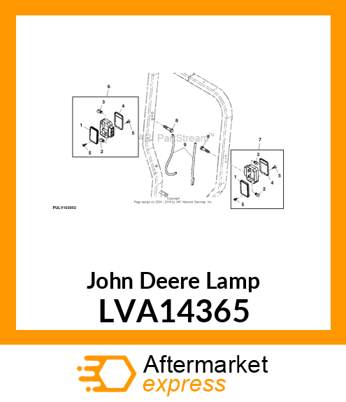 LAMP, LH WARNING W/TAIL LIGHTS LVA14365