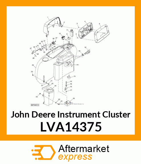 CLUSTER, INSTRUMENT 110 TLB LVA14375