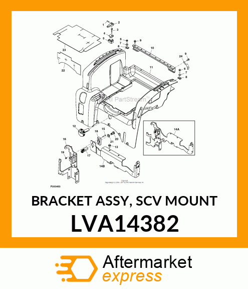 BRACKET ASSY, SCV MOUNT LVA14382