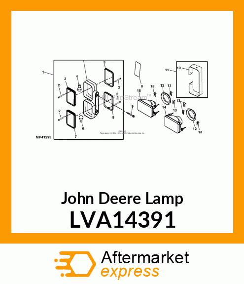 LAMP, LH ROPS WARNING, ENHANCED TUR LVA14391