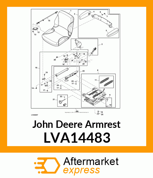 ARMREST LVA14483