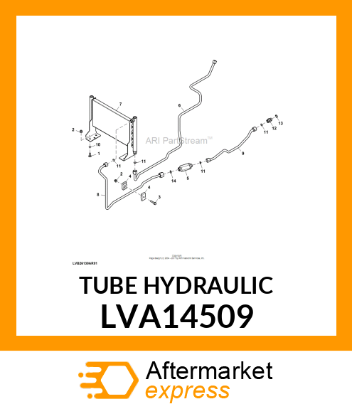 TUBE HYDRAULIC LVA14509