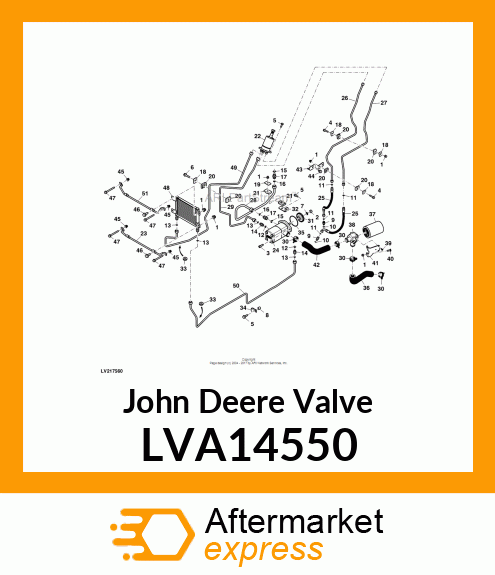 VALVE, STEERING LVA14550