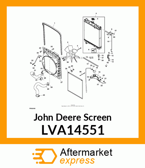 SCREEN, RADIATOR FLEXIBLE LVA14551